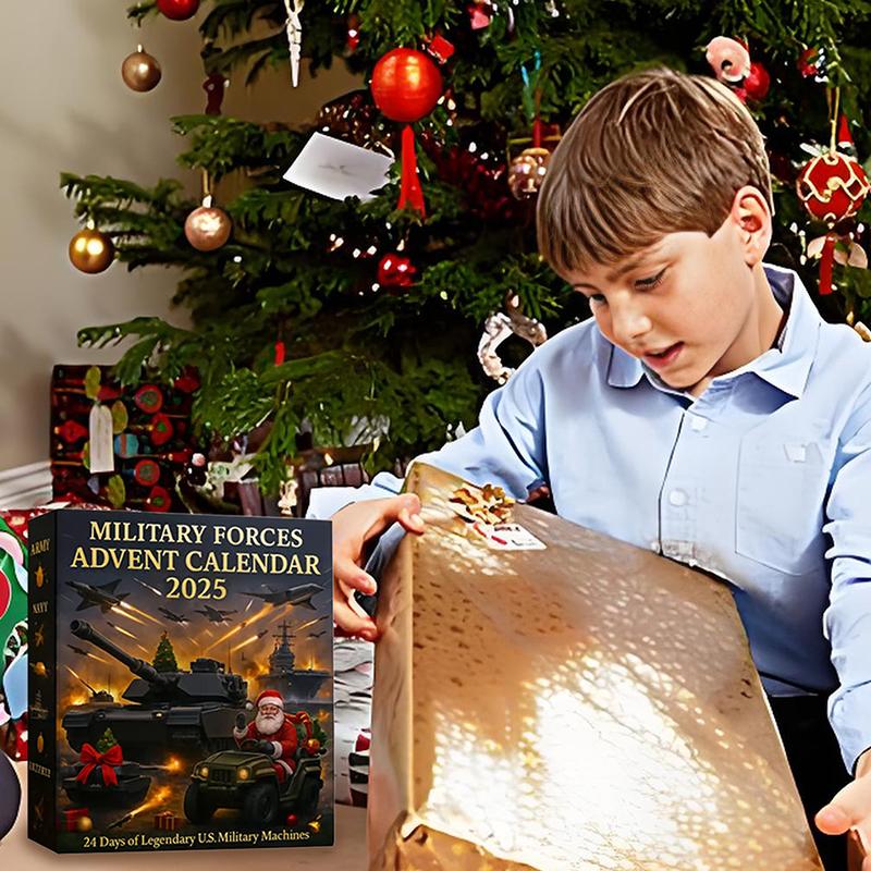 Календарь Адвента «Легенды Вооруженных Сил» 2025, с 24 днями легендарных машин армии США в виде 2D-украшений