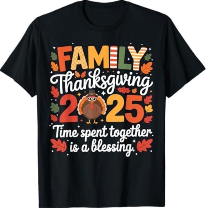 Family Thanksgiving Matching Family 2025 Thanksgiving Crew T-Shirt Unisex T-Shirt