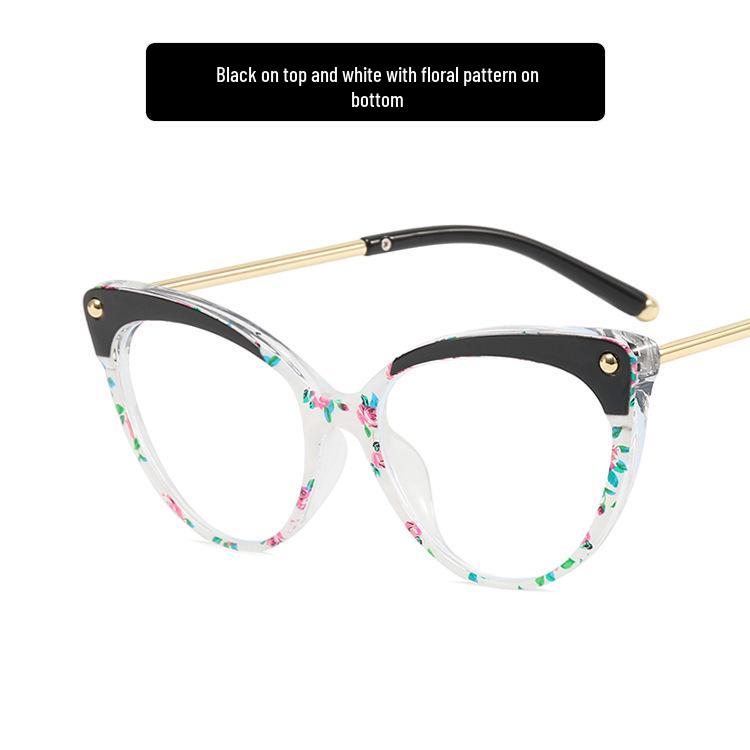 Оправа для очков TR90 в стиле ретро «кошачий глаз» с защитой от синего света для женщин