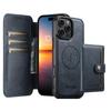 3 in 1 Detachable Wireless Charging Magnetic Leather Wallet Phone Cover For iPhone 17 16 15 14 13 12 ProMax for MagsafeFlipCase
