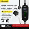 7kW Portable Type2 European Standard EV Charger for Home