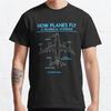 Plus Size S-3XL How Planes Fly Aerospace Engineer Funny Pilot Aviation Printed T-shirt Men's Tops Fashion Clothes Tees