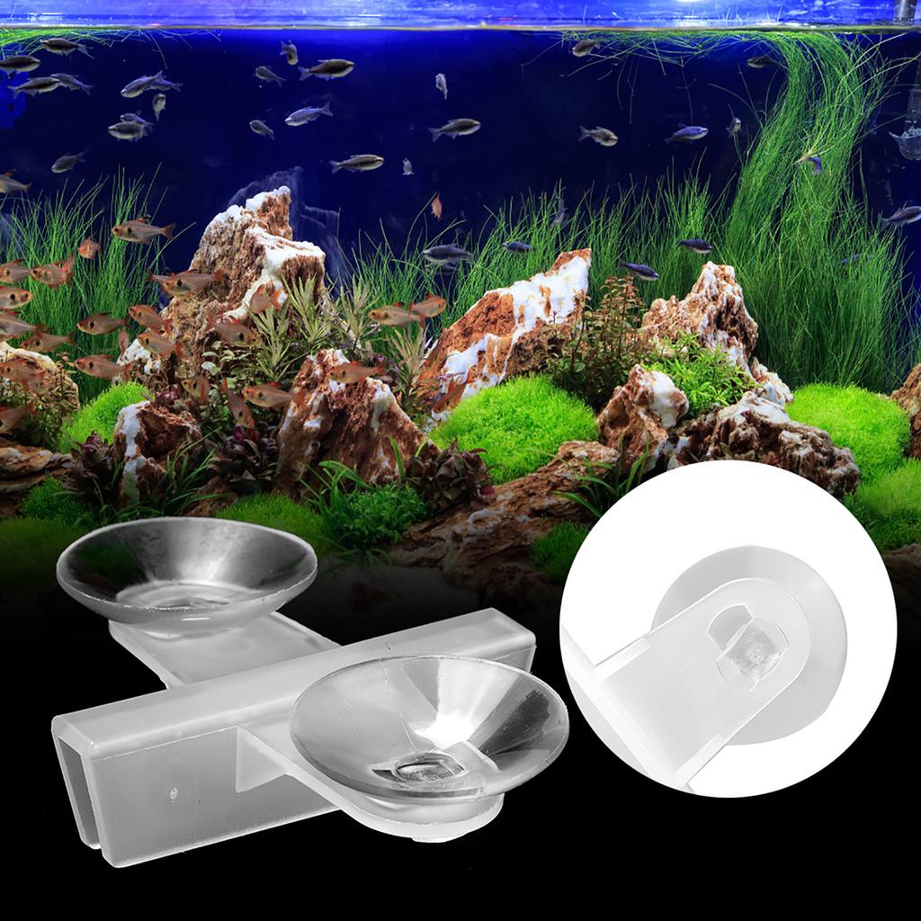 20 Pcs Suction Cup Aquarium Fish Tanks Glass Cover Separating Divider Support Clip Bracket