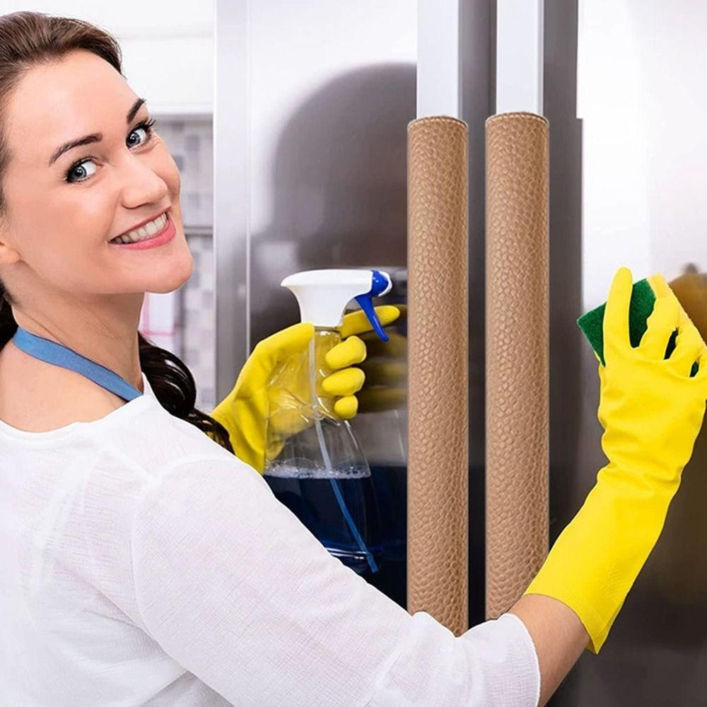 PU Leather Refrigerator Door Handle Cover Protective Car Safety Belt Covers Door Gloves Household