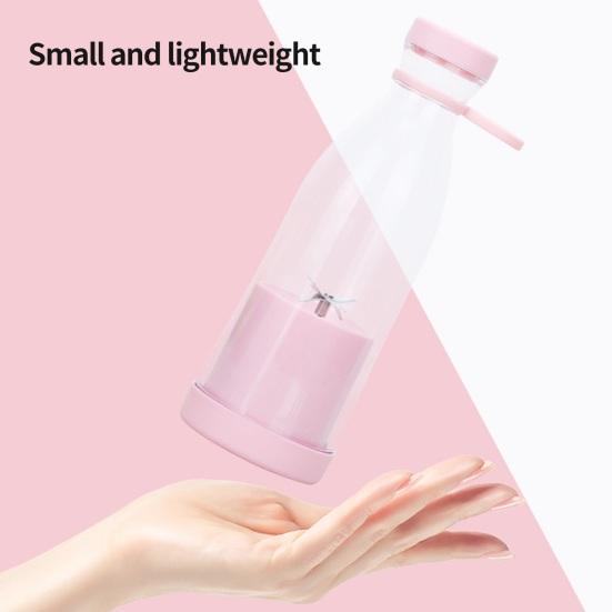 Портативный блендер для коктейлей и смузи, перезаряжаемая соковыжималка объемом 420 мл, бытовая электрическая соковыжималка, беспроводной блендер для смузи