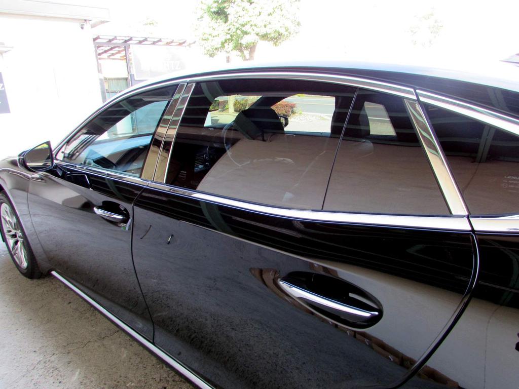 BRIGHTZ Finish Stainless Steel Pillar Panels for and GVF55 Visor Ultra-Mirror (8-Piece Set) LS500h, GVF50, (No Required) [PIL-SIL-408] (Part Number