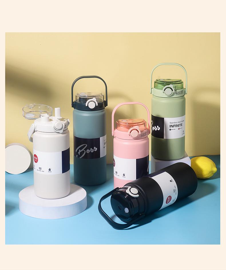 Изолированная чашка-соломинка из нержавеющей стали 316 - Большая вместимость, портативная для студентов