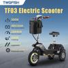 Twofish TF03 Three-wheeled Electric Scooter 500W Motor 48V15Ah Battery 28km/h Max Speed 30km Max Range