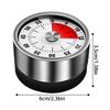 Stainless Steel Visual Countdown Clock Sounding Alarm Clock Multifunctional Mechanical Timer  Home