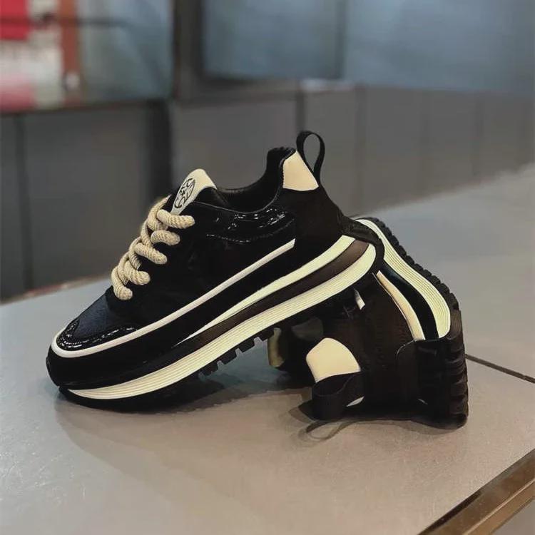 Мужские модные кроссовки осень/зима на массивной подошве: Спортивные и повседневные туфли с приподнятой подошвой в стиле Форреста Гампа