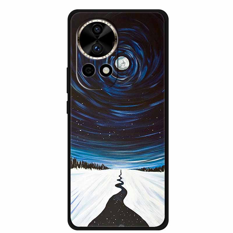 Flowers Patterns Case For Huawei Nova 12 pro ultra Funda Nova12 Pro Ultra Soft TPU Silicone Cover Lovely Floral Phone Back Cases