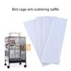 Интерактивная боковая защита от мочи для клетки для птиц, защита от разбрызгивания, подстилки, интерактивная защита от разбрызгивания для клетки для попугая