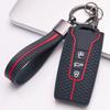 Силиконовый чехол для ключа с 3 кнопками и брелоком для VW Golf 8 ID.3 ID.4 ID.6 Lamando L Tiguan Teramont Talagon, Подходит для VW Golf Tiguan Passat Octavia