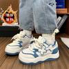 Fashion Kawaii Blue Platform Sneakers Women Korean Fashion Tennis Shoes Women Winter Flats Vintage Cute Plush Sports Vulcanize Shoes