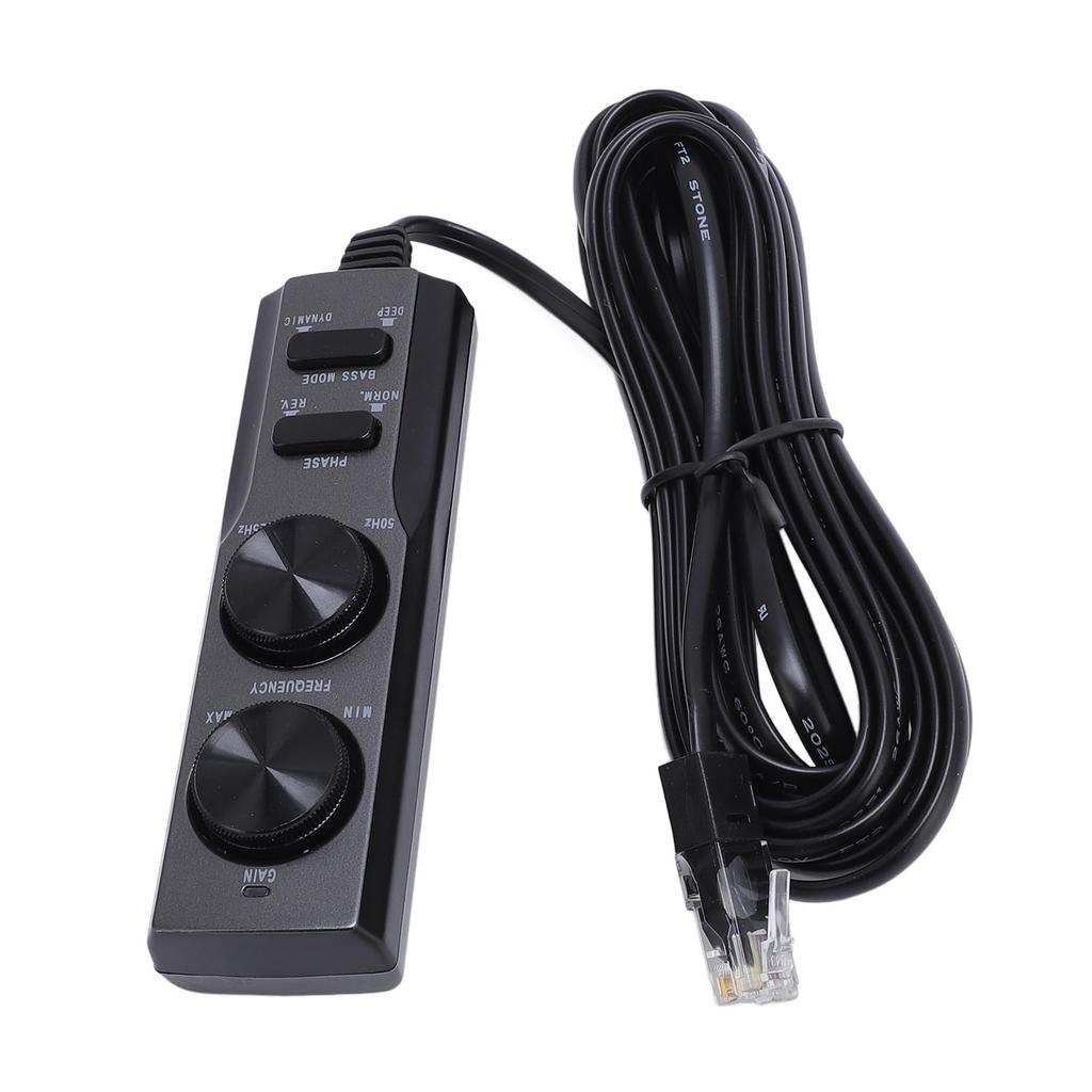 Sxhlseller TS WX130DA Slim Subwoofer Car Speaker Wire Control - Phase Switch, ABS Material, Level Controller with Customizable Sound Settings