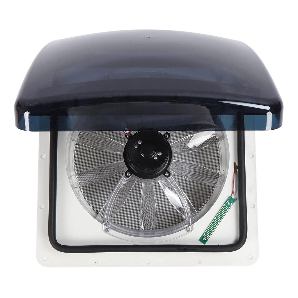 DC12V 14 Inches RV Roof Vent Fan 10 Speed Adjustable with Remote Control Quiet Reversible Ceiling Exhaust Fan for