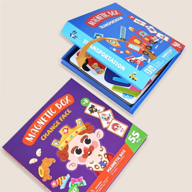 Магнитная игрушка-головоломка для переодевания. Развивающая игра, удобная для путешествий. Прекрасный подарок-сюрприз. Подходит для мальчиков и девочек в возрасте от 3 до 6 лет.