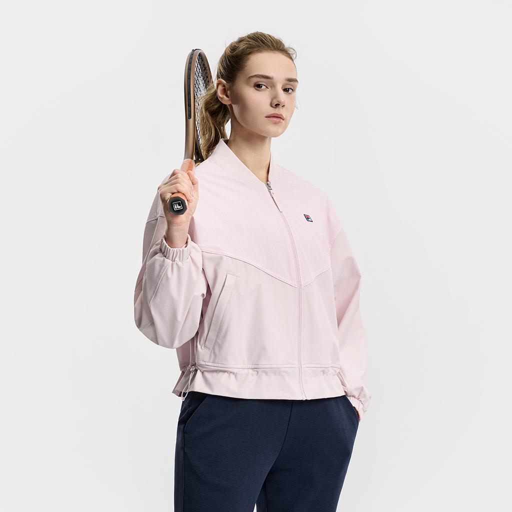 Fila Теннисная Мода Минималистичная Спортивная Повседневная Удобная Универсальная Плетеная Куртка Женские куртки Пыльно-Розовый A11W613702FPK