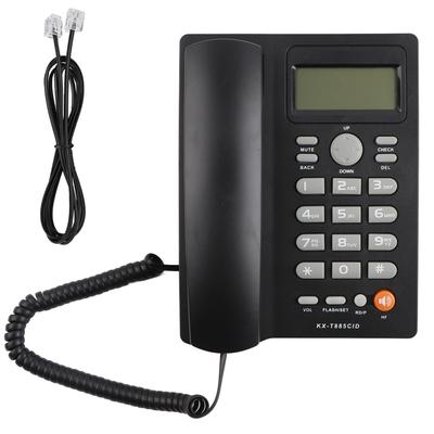 Определитель номера Телефон Hands-free Звонки Домашний офис Отель Стационарный телефон Английский (черный)