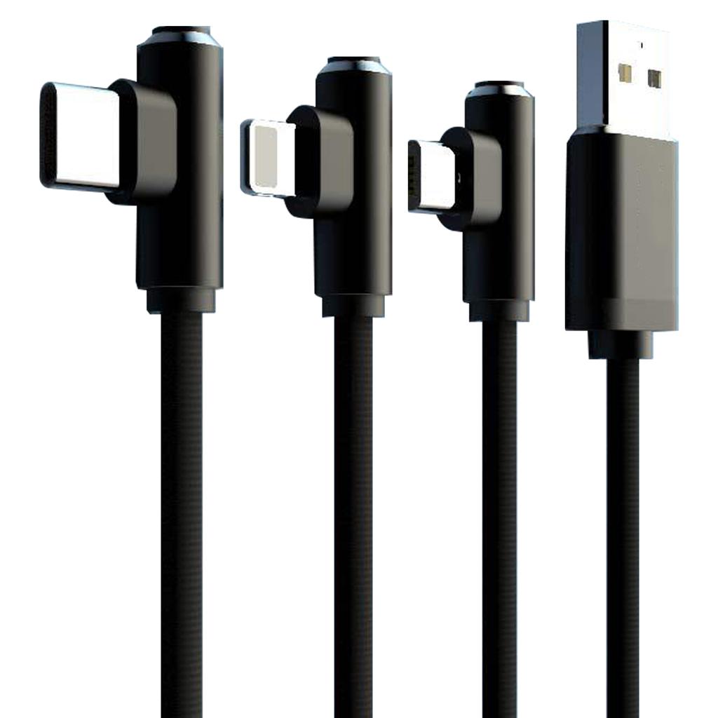 3 в 1 2.4A быстрая зарядка USB Type C на USB C / 8-контактный кабель для передачи данных нейлоновый плетеный кабель для мобильного телефона
