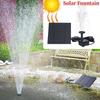 11/15.5cm Water Fountain Solar Power Panel Water Pump  8 Nozzle Outdoor Watering System Energy Saving Kits Garden Decoration