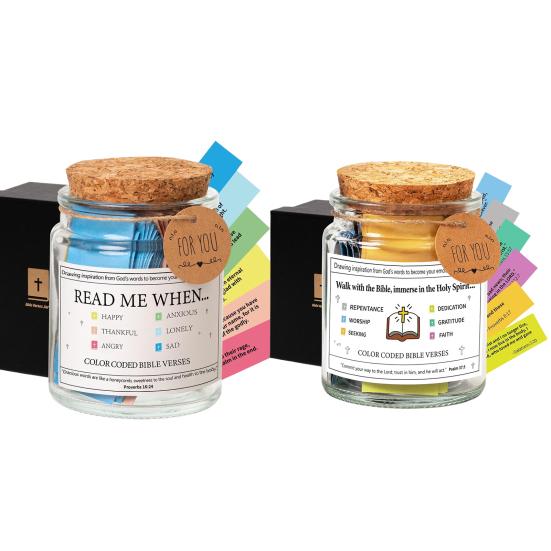 Bible Verse Glass Jar Mindfulness Gratitude Inspirational Bible Quotes Scrip Container Decoration Ornament Emotional Support Prayer Gift