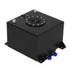 5 Gallon Universal Aluminum Fuel Cell Gas Tank Black Practical Auto Car Accessory