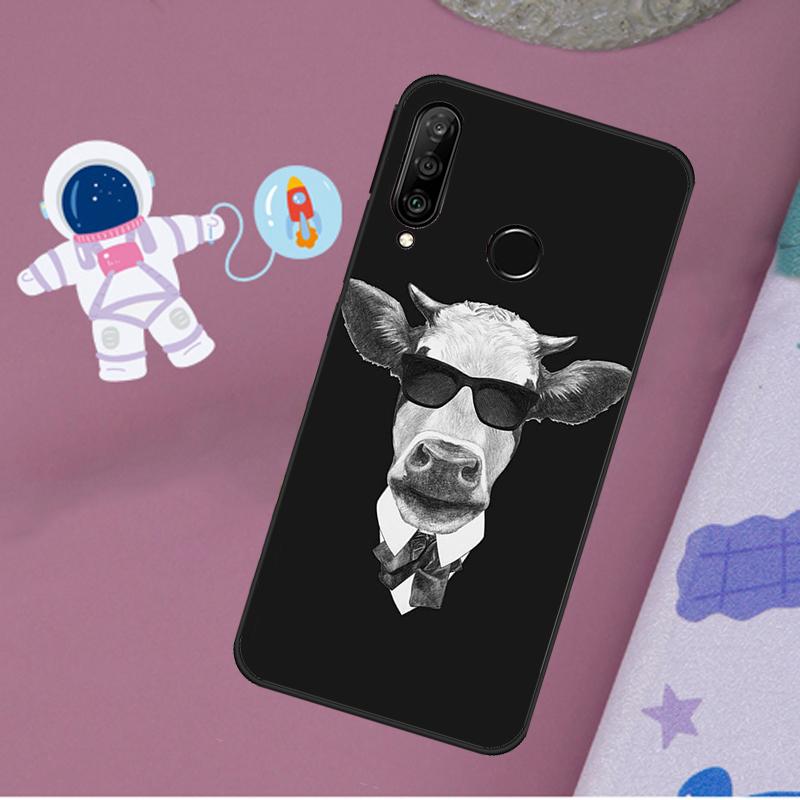 Смешная морда коровы для Huawei Nova 5T 9 10 SE 7i 8i 11i 12i Y60 Y61 Y70 Y72 Y73 Y90 Y91 P20 P40 P30 Lite Чехол