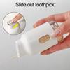 1 Set Toothpick Dispenser Creative Shape Wide Application Compact Size Useful Portable Holder Box with Lid for Home