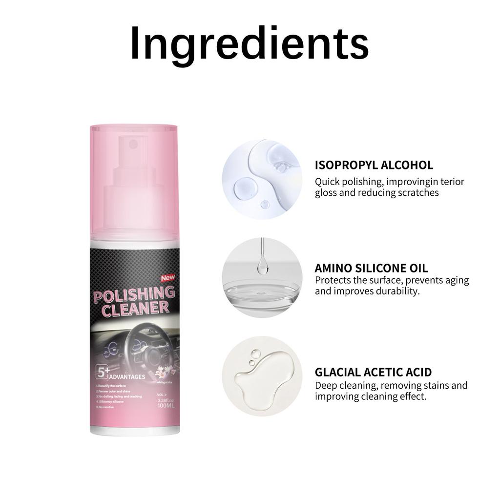 Car Interior Polishing Agent Interior Polishing Decontamination Maintenance Maintenance Polishing 100ml