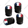cqdjvy1 Car CNC Aluminum Germany Italy France Tricolor Flag Emblem For Citroen Peugeot Fiat Kia 4pcs Tire Valve Air Port Stem Cover Caps