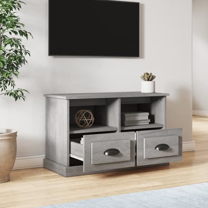 VidaXL TV Cabinet Sonoma Grey 80x35x50 Cm Engineered Wood 816286