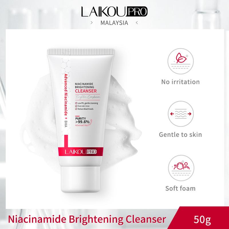 LAIKOU PRO Очищающее средство для лица с ниацинамидом 50 г Очищающее средство для ухода за кожей женщин