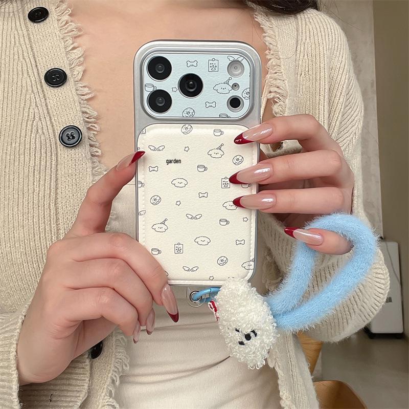Новый чехол для iPhone с дизайном мультяшного щенка - Совместим с iPhone 14, 15, 16 Pro Max, 17