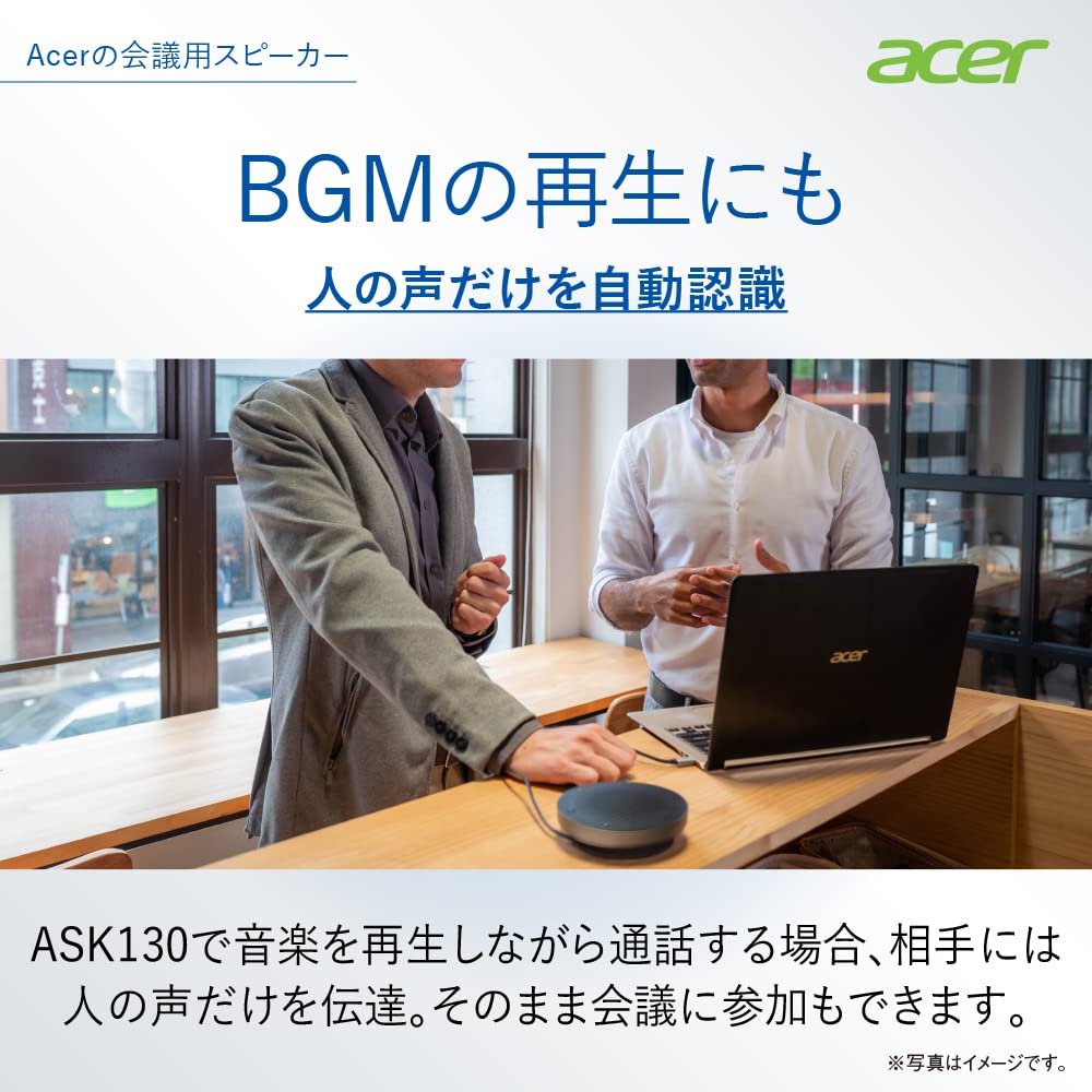 Acer Conference Speaker ASK130 Спикерфон для конференций Микрофон Динамик Интегрированный вызов USB Микрофон Подключение до 6 человек