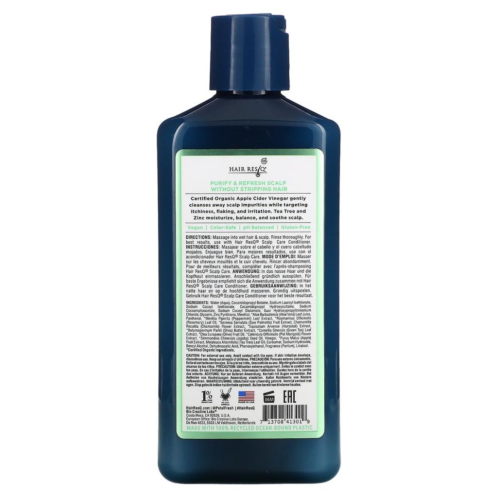 Petal Fresh Hair ResQ, Шампунь для ухода за кожей головы с яблочным уксусом, 12 жидких унций (355 мл)