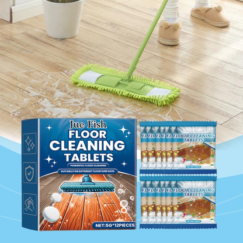Powerful Floor Cleaning Tablets Remove Stubborn Dirts Stains Tile Brightening for Home Kitchen School Living Room Area