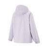 Li-Ning Серия Фитнес Однотонная Толстовка с Капюшоном на Молнии Универсальная Повседневная Ветровка Женская Верхняя одежда Морская соль-Фиолетовый AWBU026-3