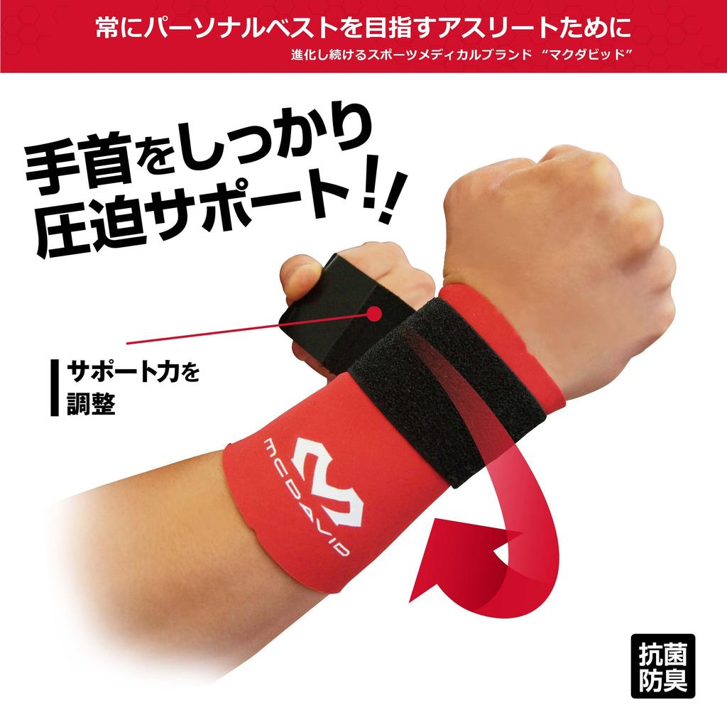 McDavid Wrist Support a Wrist Support Strap for Ambidextrous Favored by Tokyo Yakult Player Tetsuto It Provides Support and Compression for Both Right