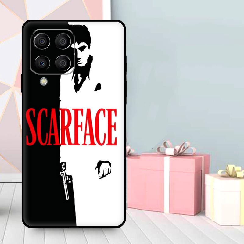 Кейс для телефона 'Лицо со шрамом' Тони Монтана для Samsung Galaxy M56 M52 M32 M53 M16 M11 M21 M31 M35 M12 M13 M14 M15 M36 M55 M34 M54