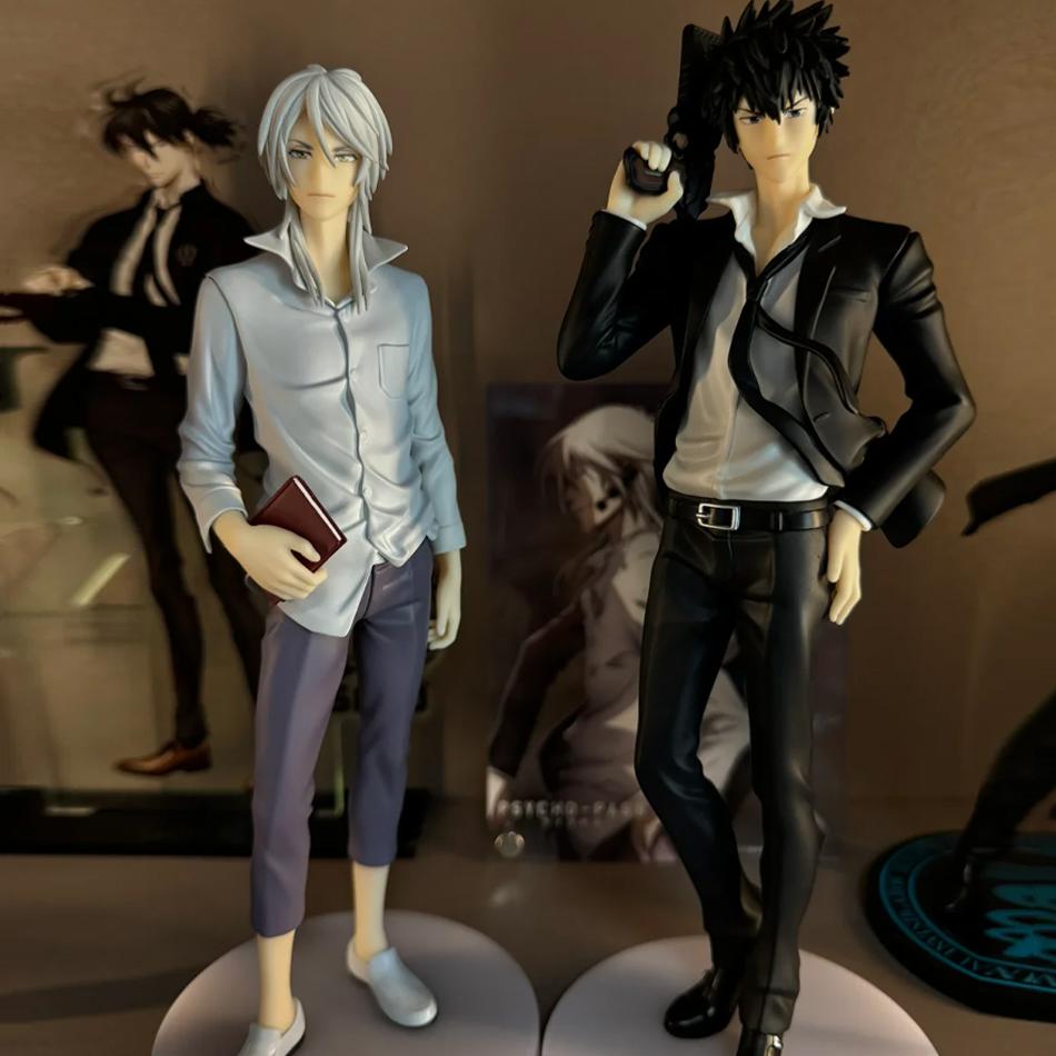 18cm Anime PSYCHO-PASS Anime Figures Kougami Shin'ya Makishima Shogo PVC Action Figures Model Anime Cartoon Model Toy Gifts