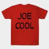 Мужская черная футболка с принтом Joe Cool, печать на трансферной бумаге без вырезания, хлопковая футболка