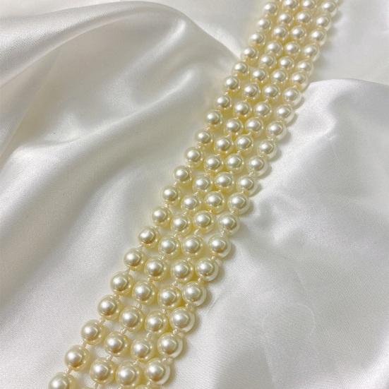 Элегантное женское ожерелье-свитер из искусственного жемчуга, двухслойное длинное ожерелье, простая универсальная цепочка для свитера