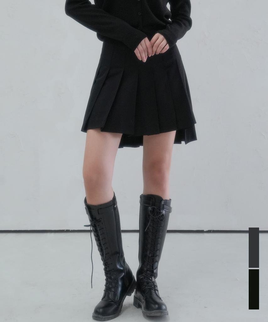 Viva Sers Boy Unbalanced Skirt - 2Col
