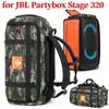 Waterproof Speaker Shoulder Bags Large Capacity Speaker Protection Case Storage Bag Adjustable Strap for JBL Partybox Stage 320
