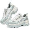 Skechers Hi-Ryze Медовый Пирог Обувь Цветной Блок Кремовый Удобные Универсальные Износостойкие Увеличение Роста Низкие Папины Кроссовки Женские кроссовки 177234-GYBL
