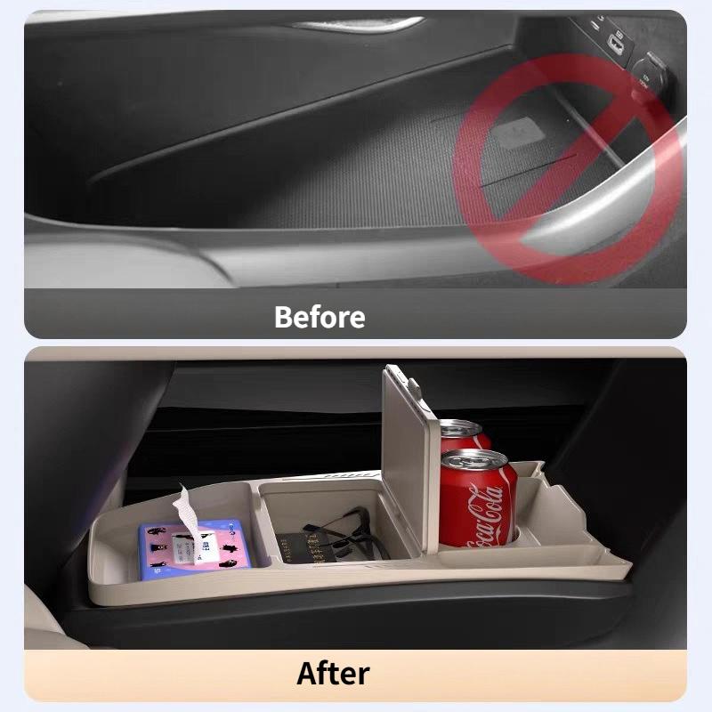 For Lynk & Co Z10 Electric Car Center Control Lower Storage Box Armrest Box Lower Storage Box Car Interior Supplies Accessories