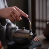 Ceramic Handmade Teapot Pure Handmade Kung Fu Tea Set Japanese Retro Rough Pottery Handheld Teapot Tea Table Accessories