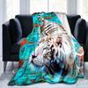 Одеяло с тигром, одеяло с 3D принтом мультфильма, фланелевое одеяло, семейное одеяло для домашних животных, одеяло для дивана, подарок