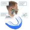   EVA Adult Mouth Guard Teeth Tooth Protector Boxing   Accessory Blue & White